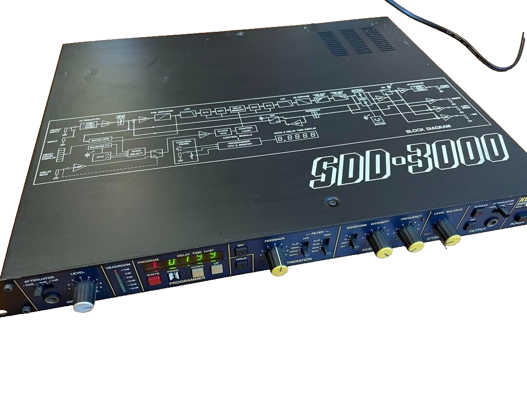 Korg SDD-3000 Programmable Digital Delay Rack Used Tested from