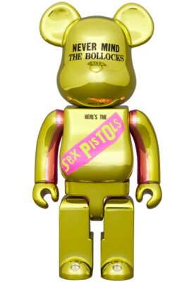 BE@RBRICK Sex Pistols NEVER MIND THE BOLLOCKS Chrome Ver 400