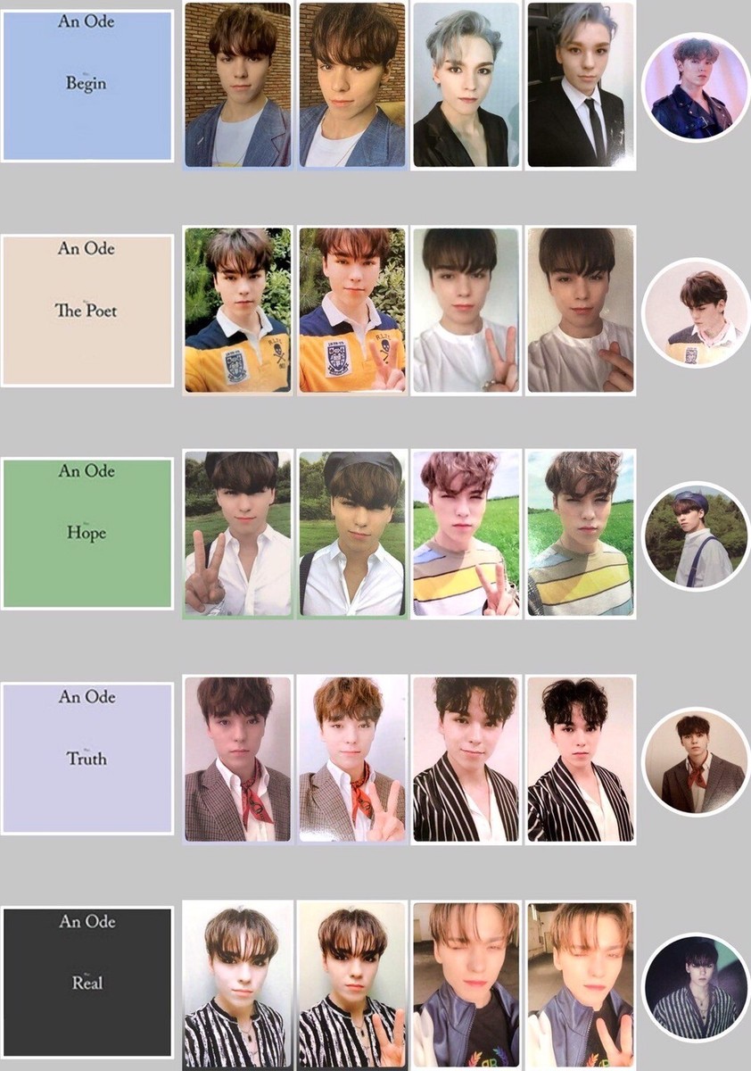 SEVENTEEN An Ode VERNON OFFICIAL PHOTO CARD Real Hope Truth Poet