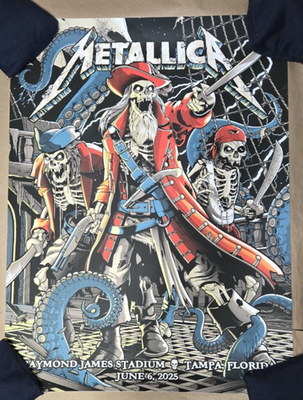 METALLICA - M72 TOUR 2025 TAMPA, FL SHOW SE POSTER SET - ANDREW