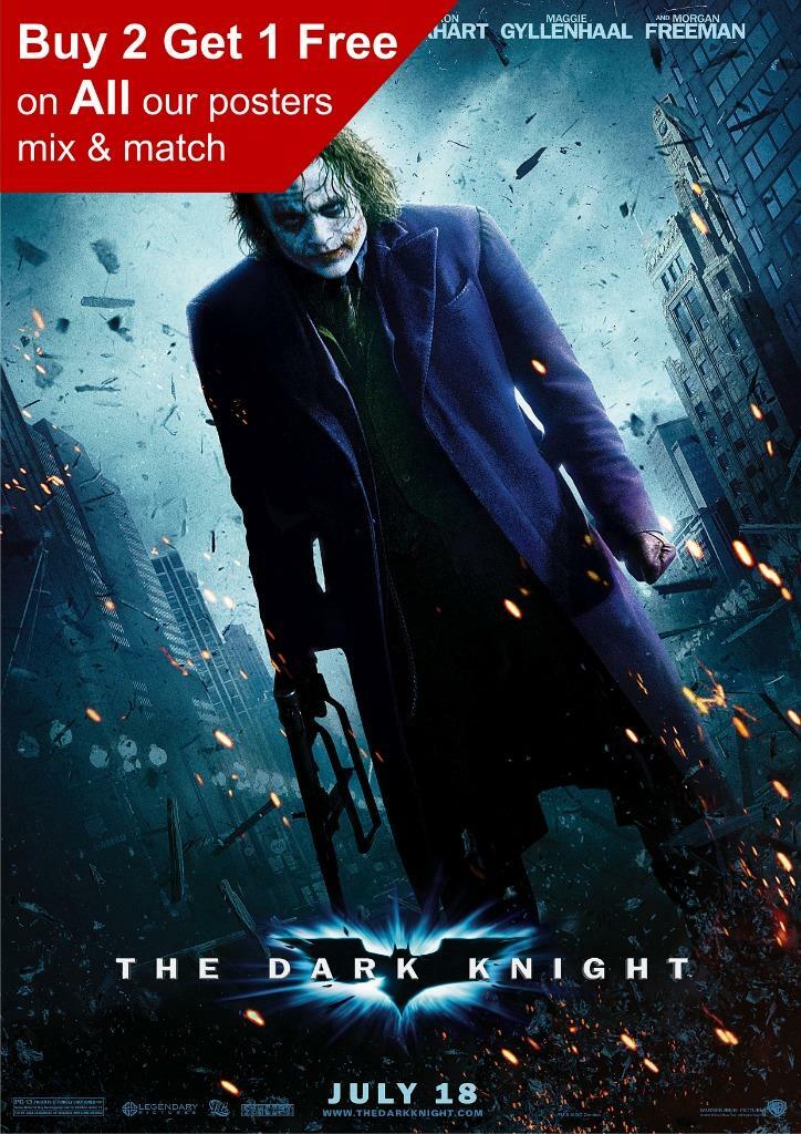 The Dark Knight 2008 The Joker Poster A5 A4 A3 A2 A1 | eBay
