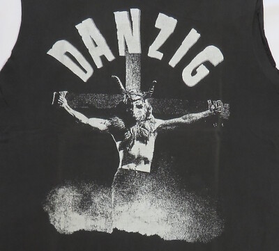 Danzig Vintage T Shirt 1990 VHS Cover Uncensored Glenn Singer