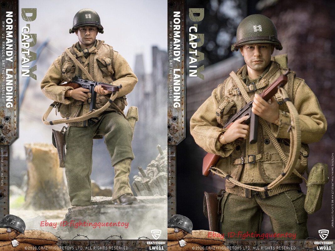 Crazy Figure LW011 WWII U.S. Rangers Captain Miller Tom Hanks 1/12