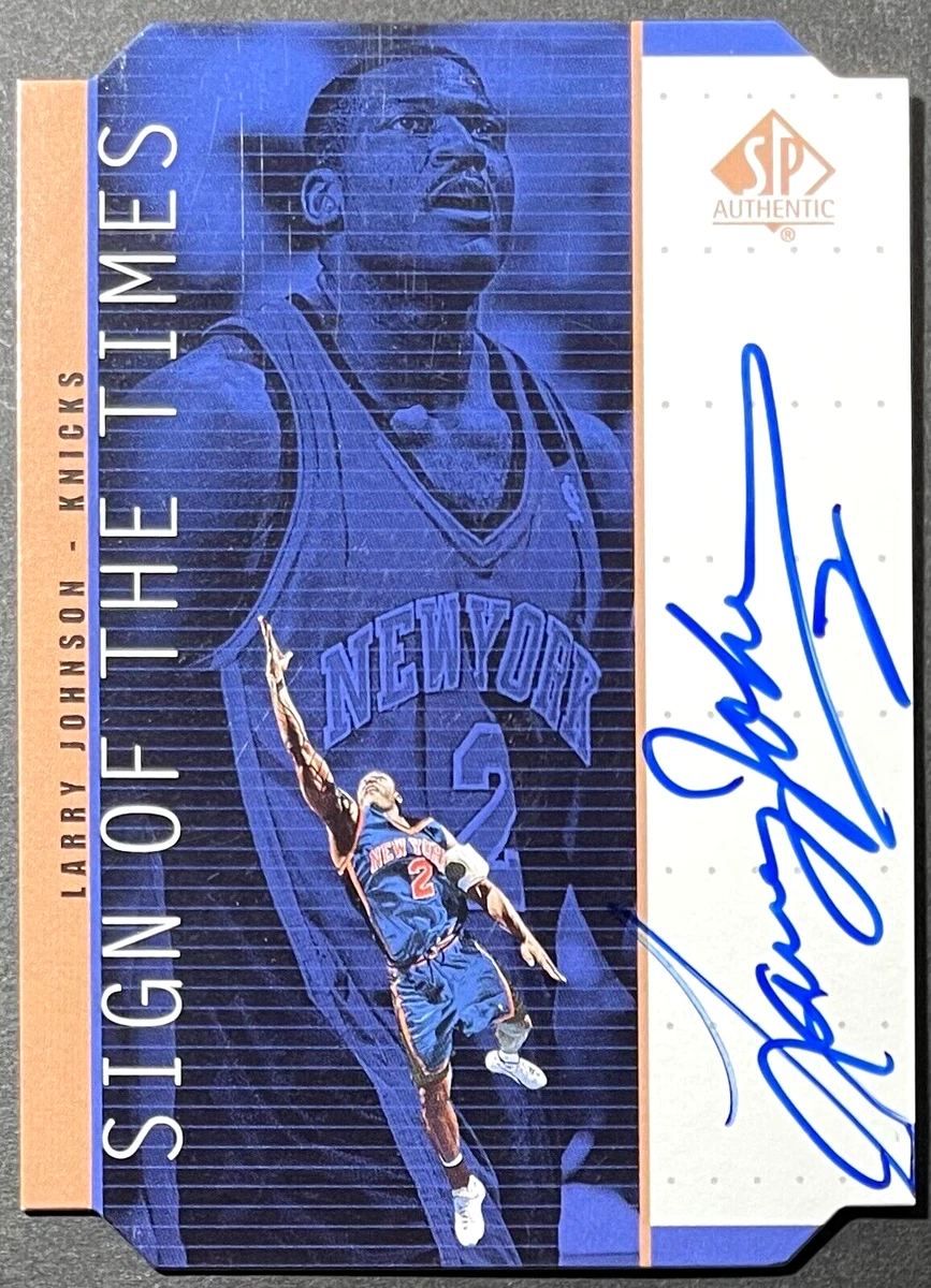 Larry Johnson Basketball Sports Trading Card Singles Autographed
