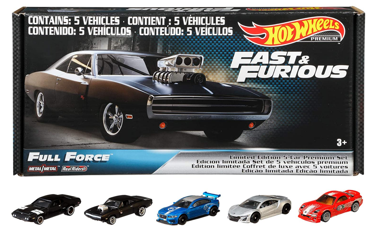 Hot Wheels Fast & Furious Full Force 5-Pack Sealed Premium Box Set