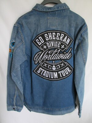 ED SHEERAN Divide Worldwide Stadium Tour Denim Button Up Jacket