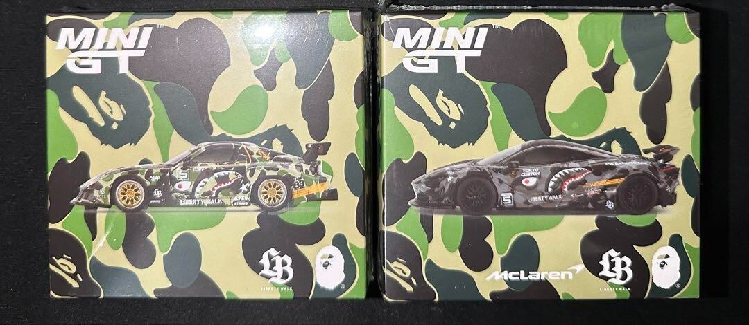 MINI GT BAPE LBWK McLaren 720S LB Works & MAZDA RX-7 LB Super Set