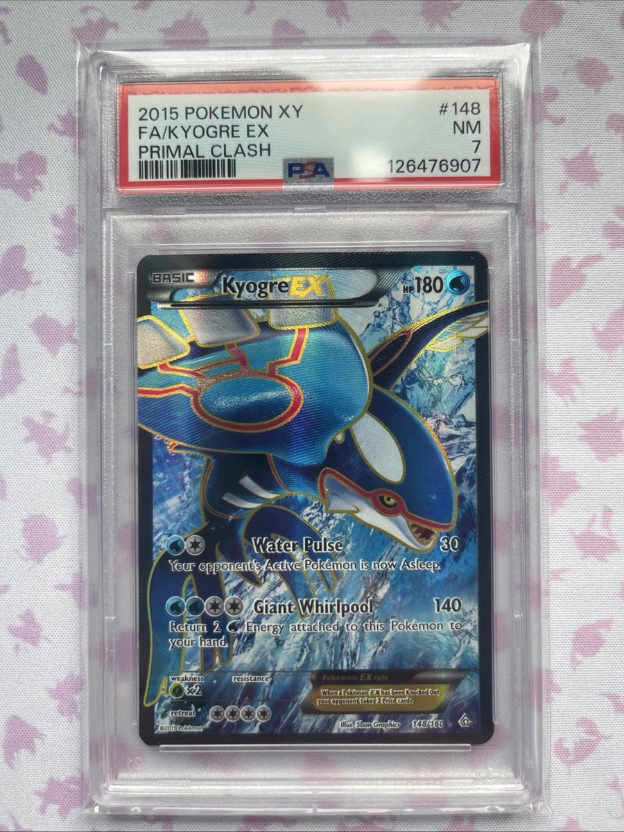 2015 POKEMON XY PRIMAL CLASH #148 FULL ART/KYOGRE EX PSA 7 | eBay