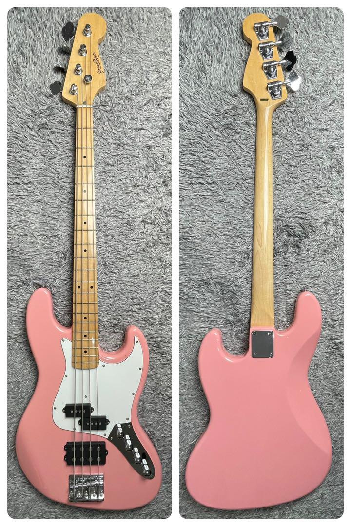 Electric Bass Guitar GrassRoots G-JB-45PM Pink Jazz | eBay