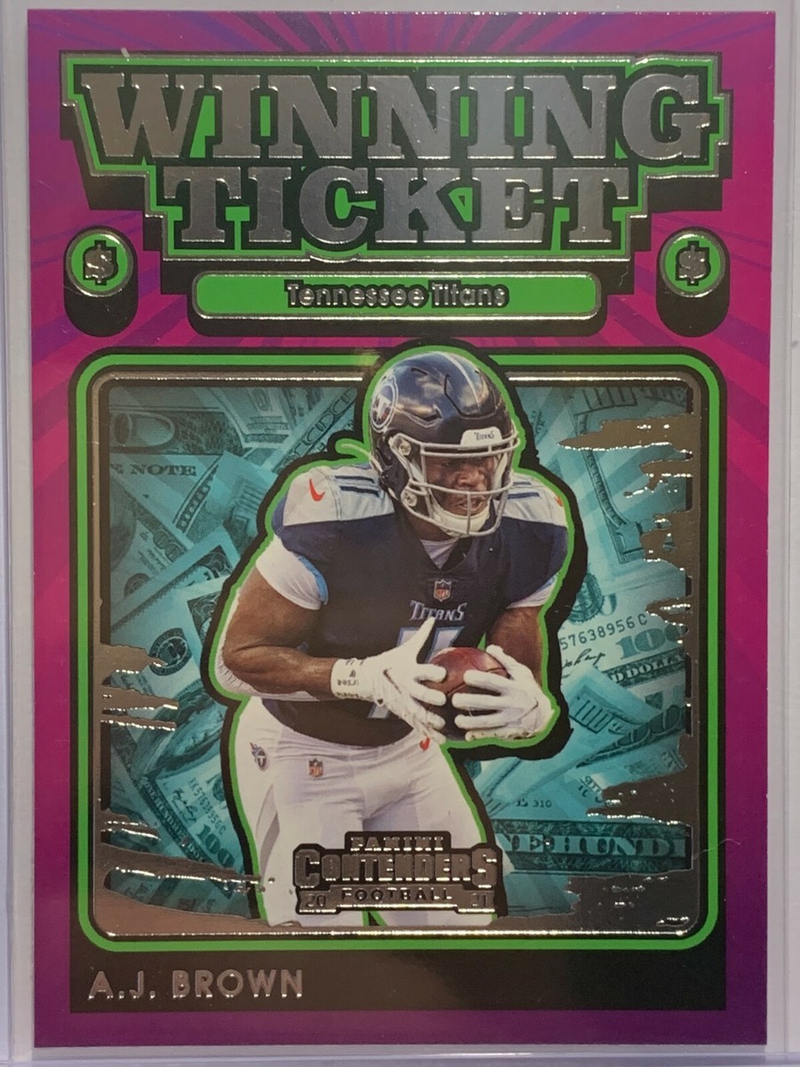 A.J. BROWN 2021 Panini Contenders Football WINNING TICKET WT-ABR