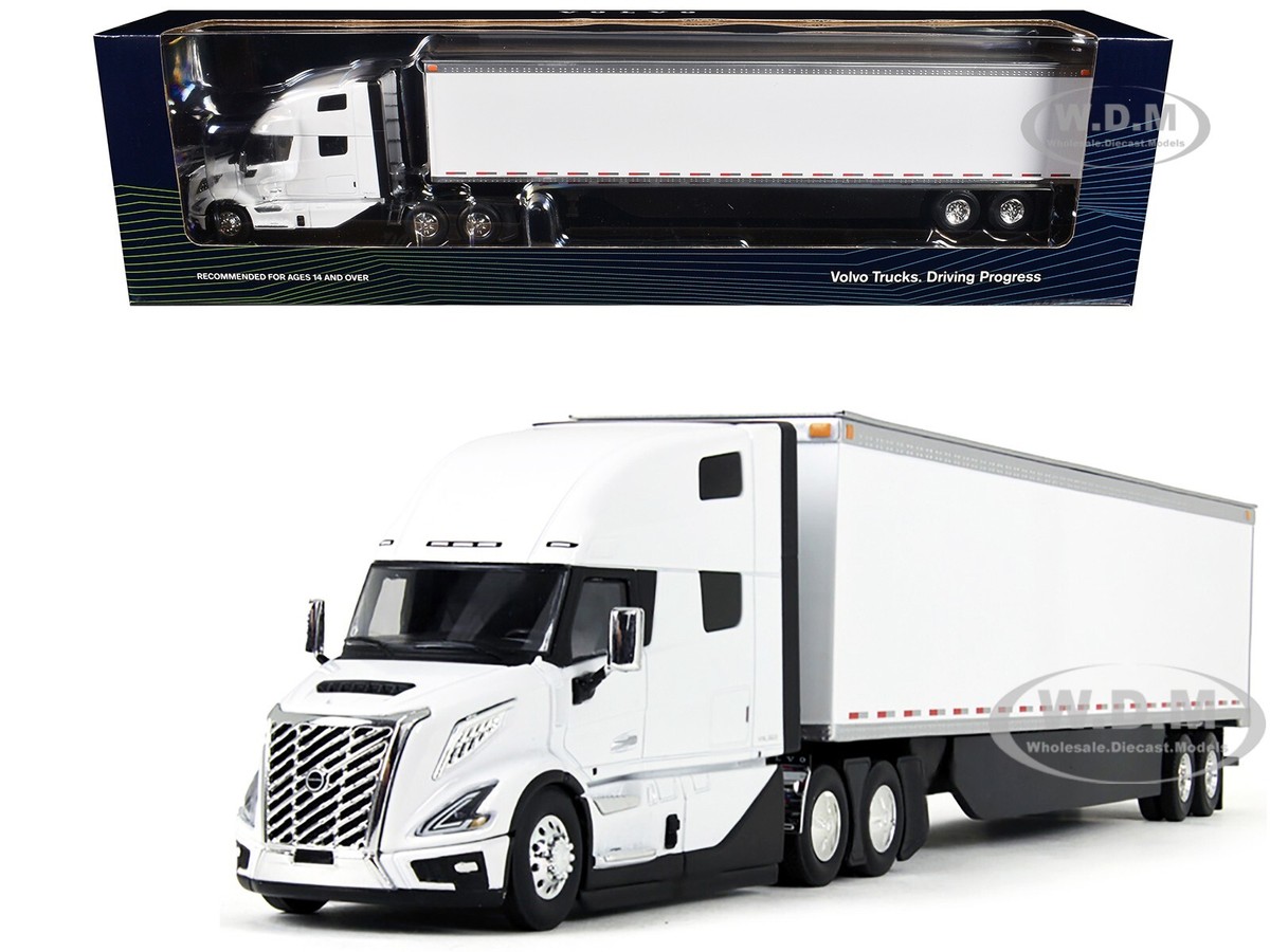 VOLVO VNL 860 SLEEPER W/TRAILER WHITE 1/50 DIECAST MODEL BY FIRST