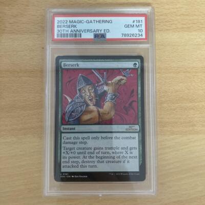 Psa10 Berserk Violence Mtg 30Th Edition | eBay
