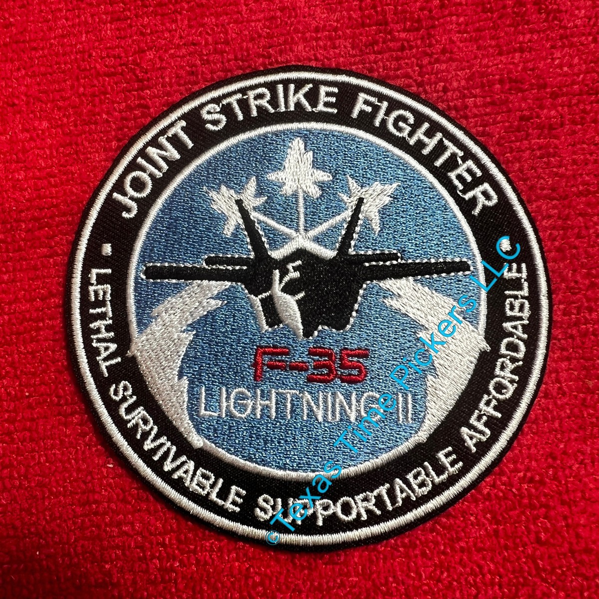 🔥F-35 LIGHTNING II AIRCRAFT PATCH STEALTH STRIKE FIGHTER JET