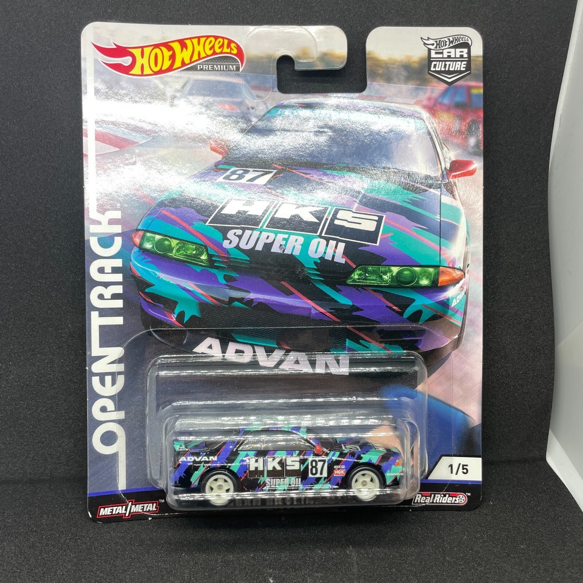 Hot Wheels Premium Car Culture Open Track HKS Nissan Skyline GT-R