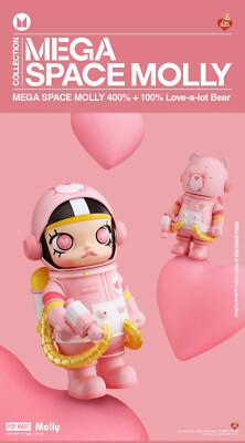 Box Defect PopMart 400% + 100% Mega Space Molly Care Bears Love-a