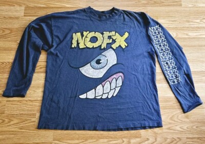 Vintage 90s 1994 NOFX Monstour Long Sleeve Shirt Punk Rock Band XL