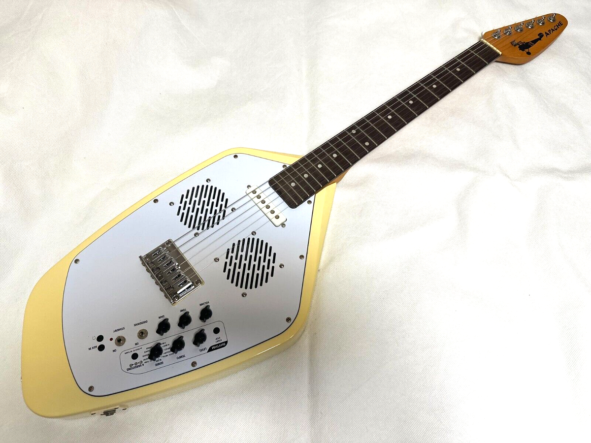 VOX APACHE-2 Phantom Guitar Vintage White Built-in Speaker Battery