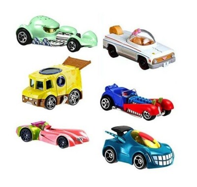 Hot Wheels 2020 SpongeBob Character Cars Complete Set of 6 1:64