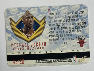 1997-98 Skybox NBA Hoops Airlines Frequent Flyers Michael Jordan