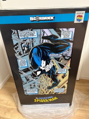 BE@RBRICK SPIDER MAN BLACK COSTUME 1000 % Medicom Toy BEARBRICK