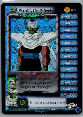 1x DBZ CCG PICCOLO THE DEFENDER LV5 FOIL ULTRA RARE 125 CELL GAMES