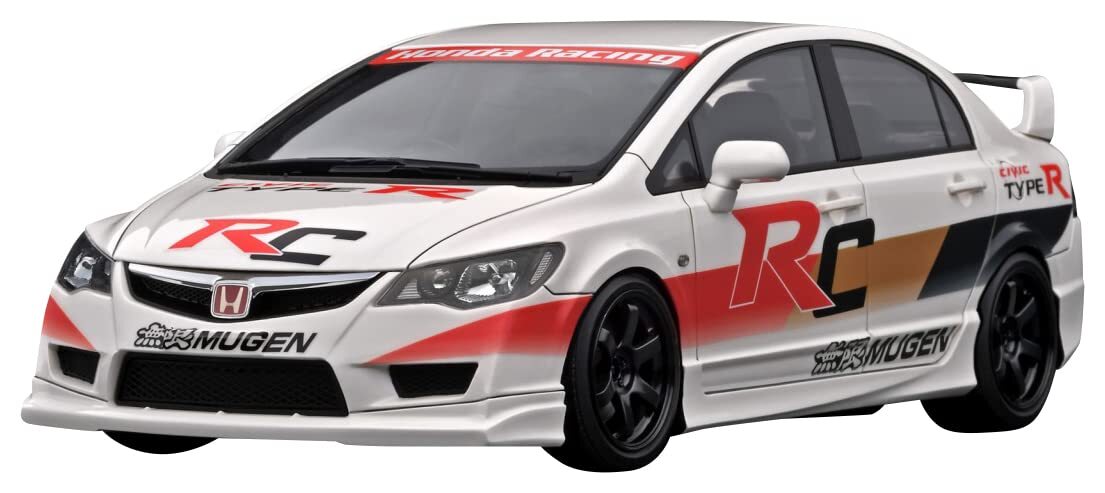 Mini Car ignition model 1/18 Honda CIVIC FD2 TYPE R White finished