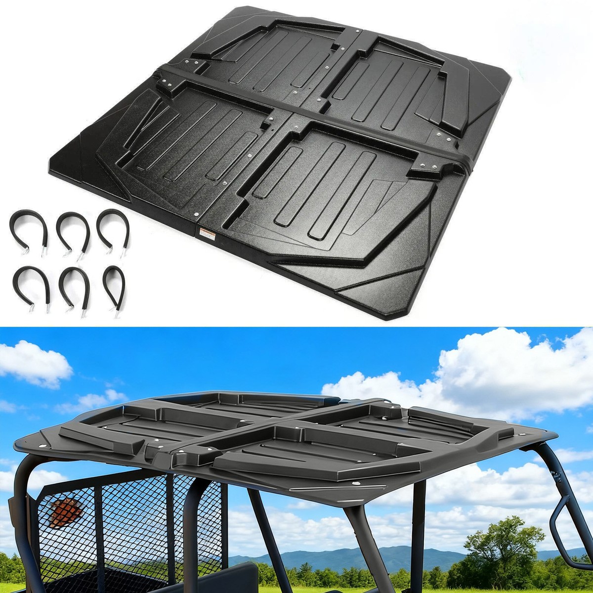 Hard Top Roof For Polaris Ranger Crew 700, For Kawasaki Mule TRANS