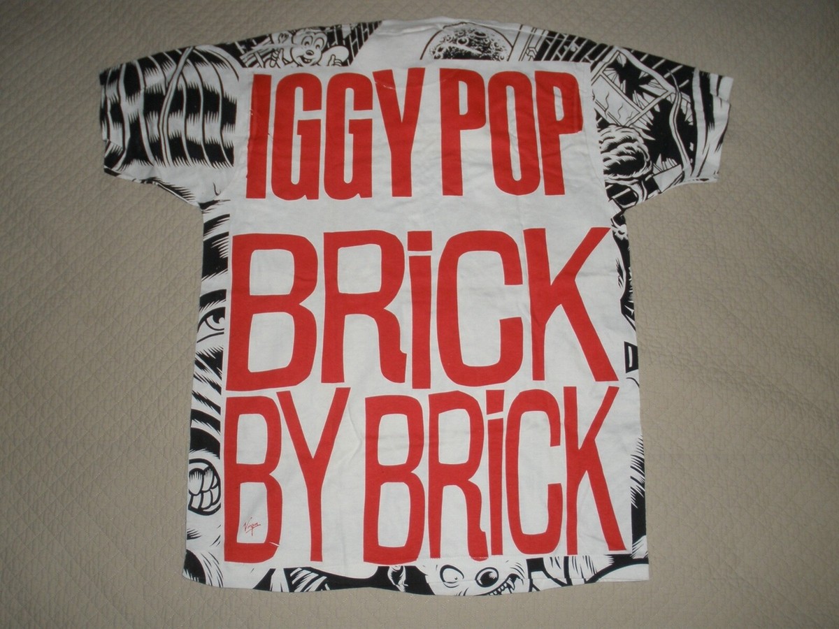 Iggy Pop brick by brick t-shirt vintage XL | eBay