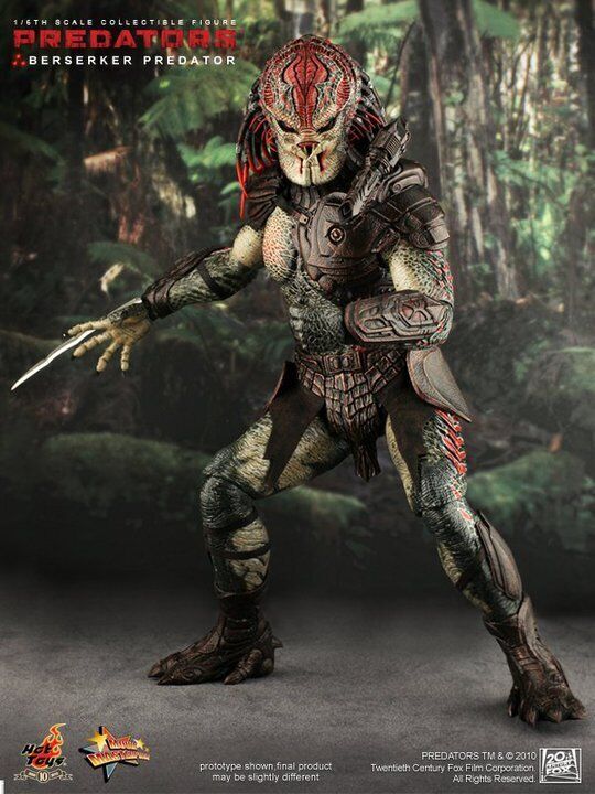 New Hot Toys Mms130 1/6 Predator Berserk Predator Lion Face