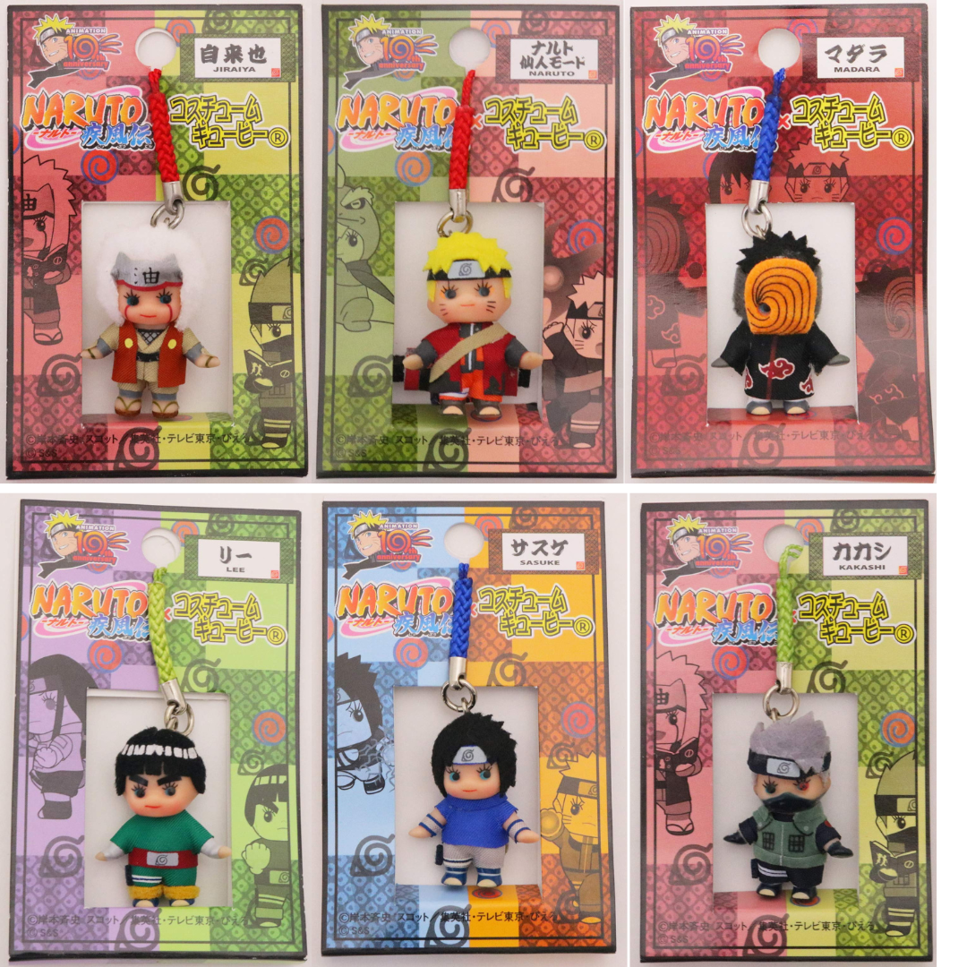 Naruto Shippuden Costume Kewpie Mascot Keyholder Keychain H34mm