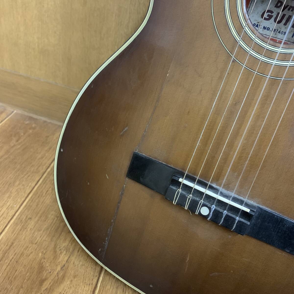 Classical Acoustic Guitar Yamaha Dynamic 10A 1960s Pat. No