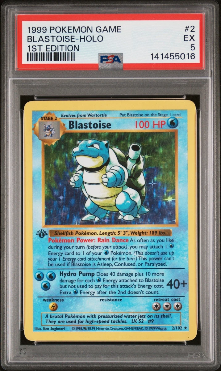 PSA6 ゼニガメ 初版 英語版 Base Set 1999 1ed PSA6 ゼニガメ 初版