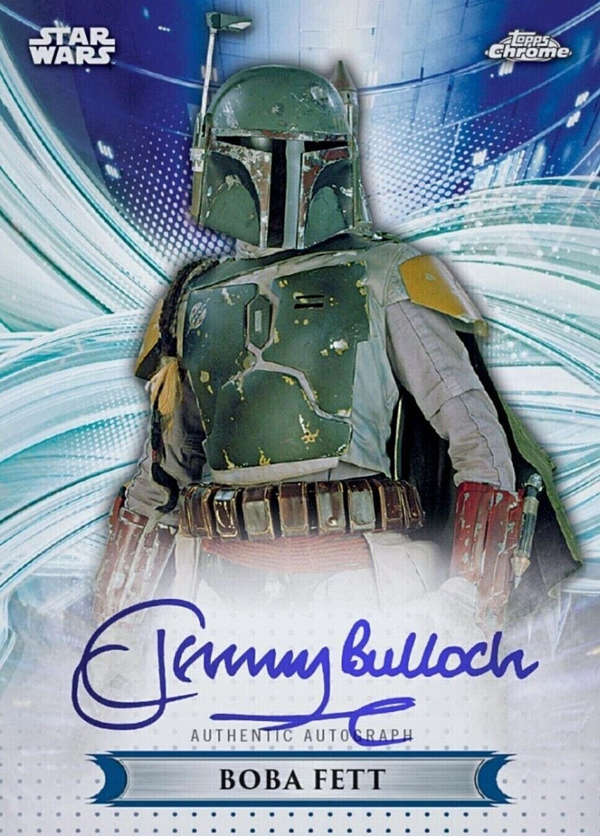 Topps社製 スターウォーズ ヨーダ、ボバ・フェット 直筆サインカード