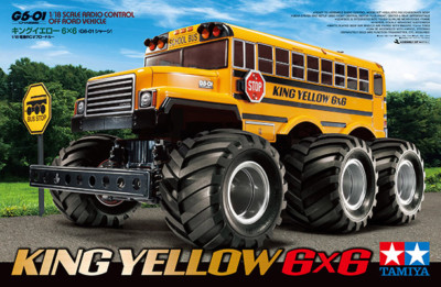 Tamiya 58653 1/18 RC Off Road Truck G6-01 Chassis King Yellow 6x6