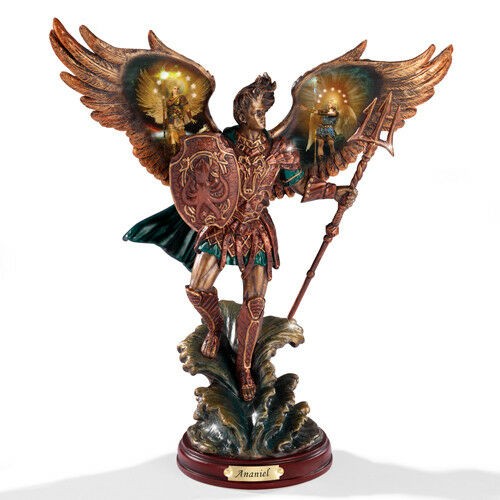 Bradford Exchange ANANIEL ANGEL RAIN OF GOD Bronze Color Archangel