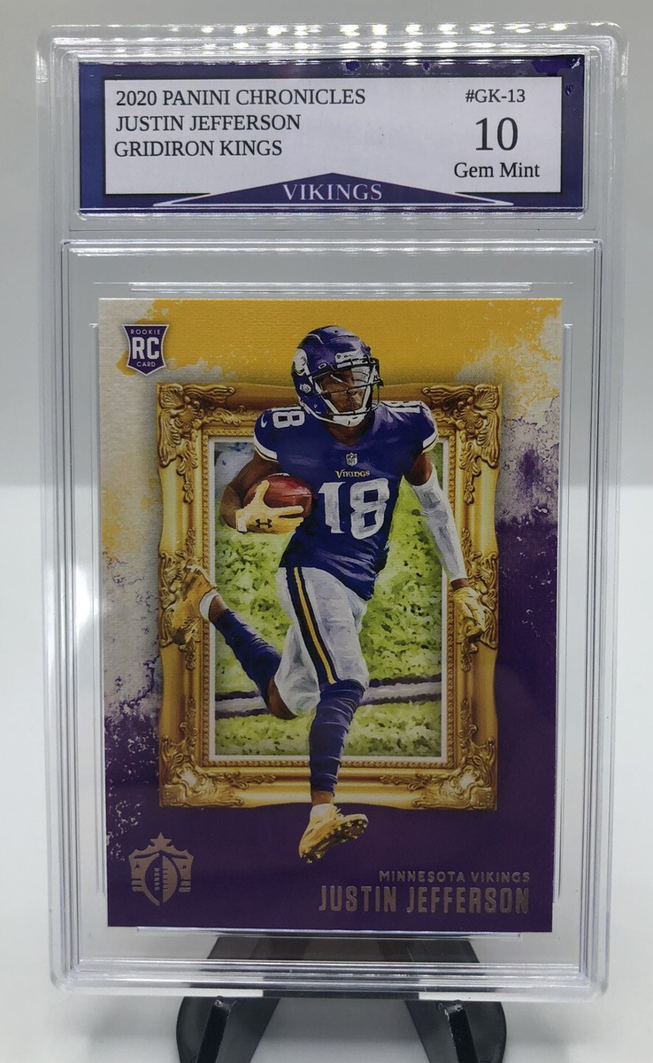 2020 Panini Chronicles Justin Jefferson Gridiron Kings Rookie Card