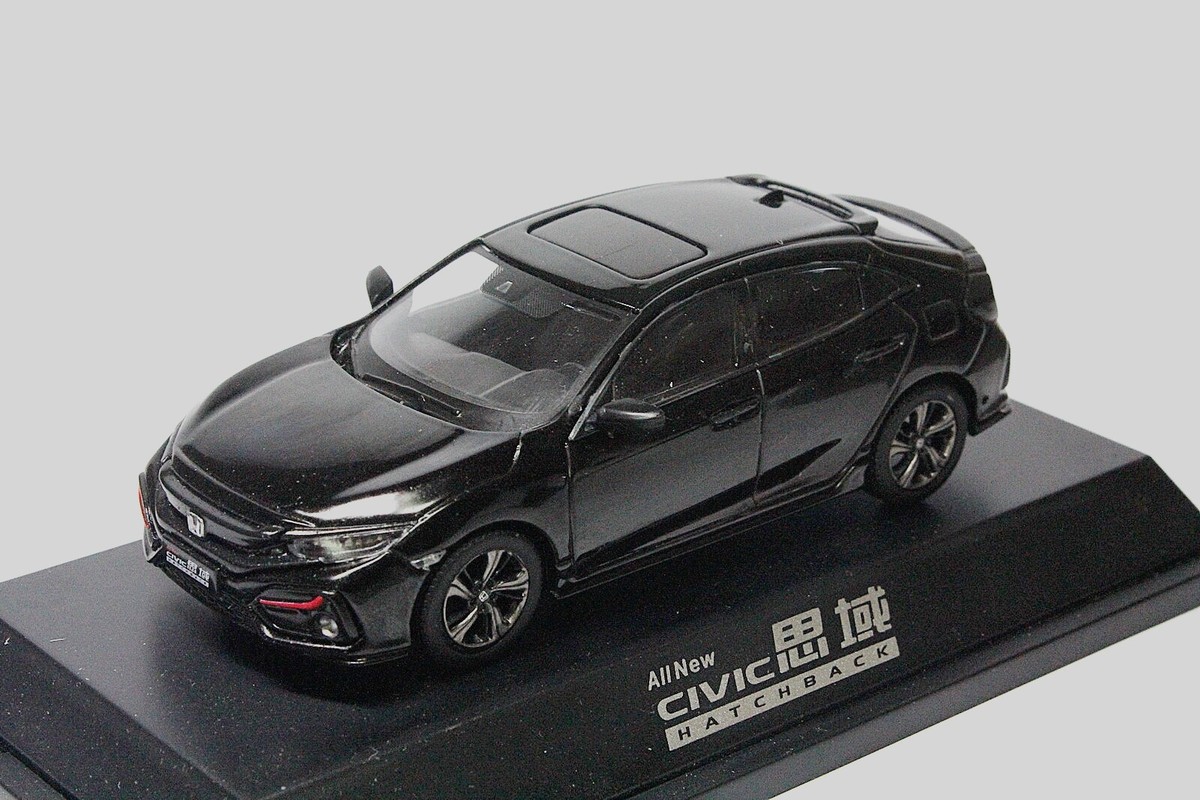 1/43 Scale Honda CIVIC Hatchback 2020 Black Diecast Car Model Toy