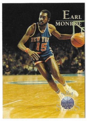 EARL MONROE 1996 Topps NBA Stars Basketball # 31 New York Knicks