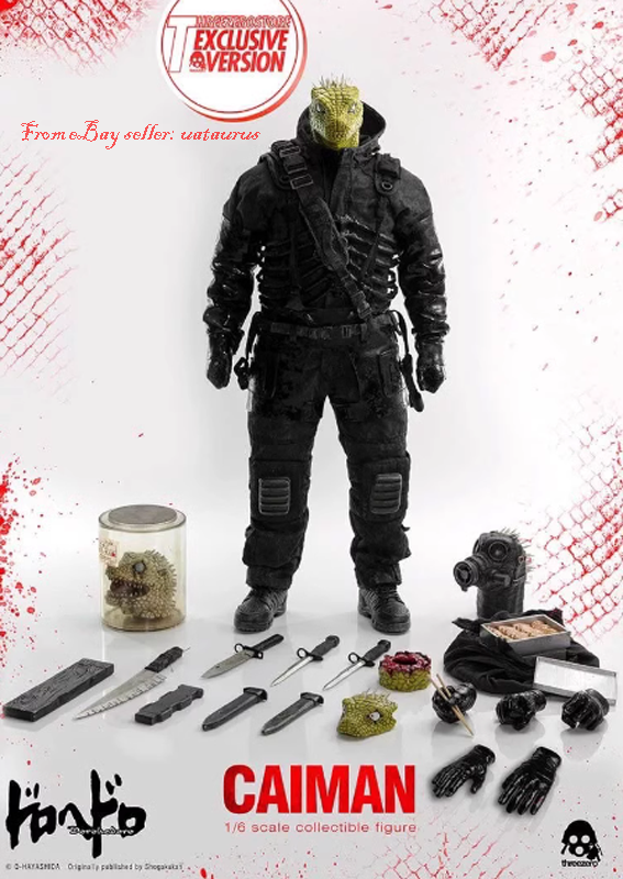 Perfect Threezero 1/6 Dorohedoro Caiman Deluxe Edition In Stock