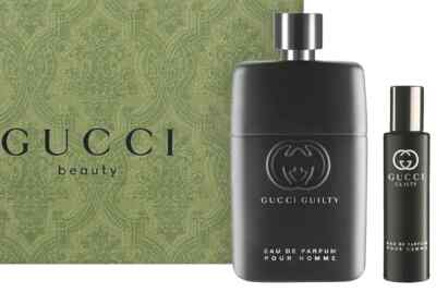GUCCI GUILTY 2 PIECE GIFT SET FOR MEN EDP SPRAY 3.0 Oz, EDP TRAVEL