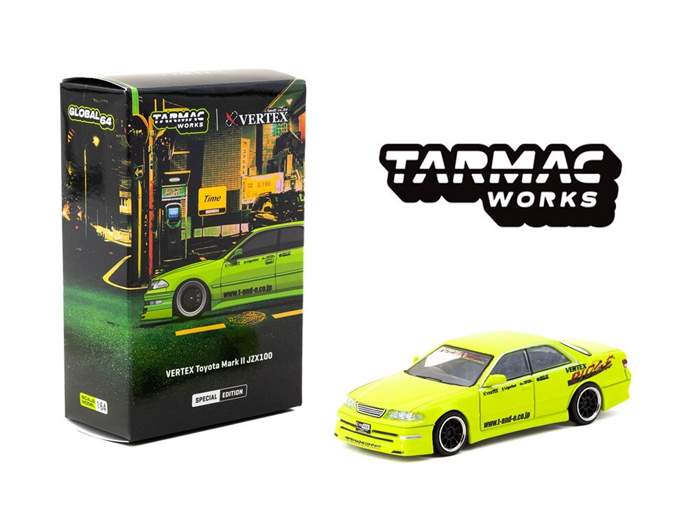 Tarmac Works Toyota Mark II JZX100 Vertex Special Edition Green