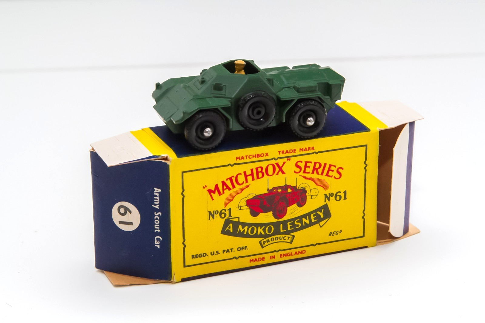Matchbox 61a, Army Scout Car - Free Price Guide & Review