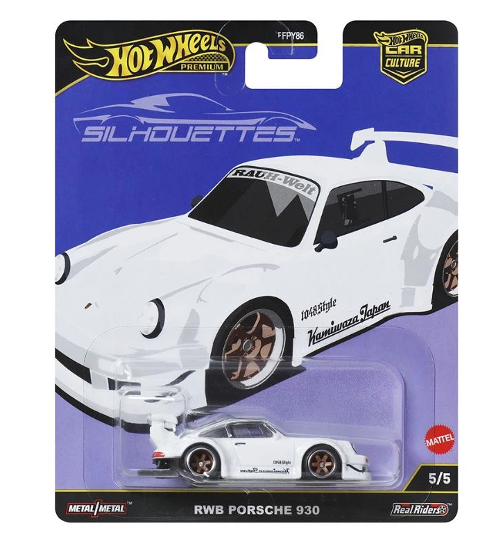 Hot Wheels Premium RWB Porsche 930 White Silhouettes 2025 (In