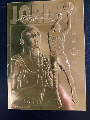 Michael Jordan 23kt gold card upper deck | eBay
