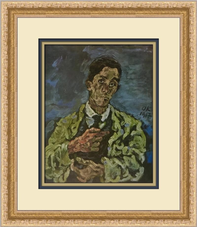 Oskar Kokoschka Self-Portrait Custom Framed Print | eBay