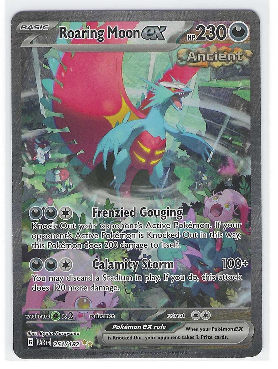 Roaring Moon ex (Special Rare) 251/182 Pokémon Scarlet & Violet