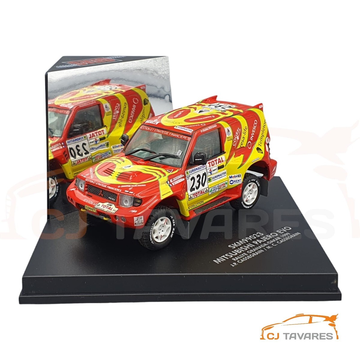 SKID SKM99033 MITSUBISHI PAJERO EVO #230 RALLY GRANADA - DAKAR