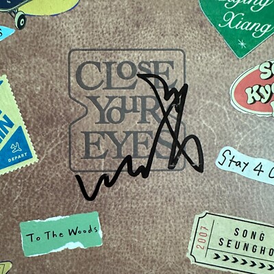 CLOSE YOUR EYES 1ST MINI ALBUM 'ETERNALT' HAND SIGNED AUTOGRAPHED