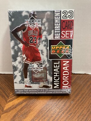 Upper Deck Michael Jordan Basketball NBA Sealed Retirement Card