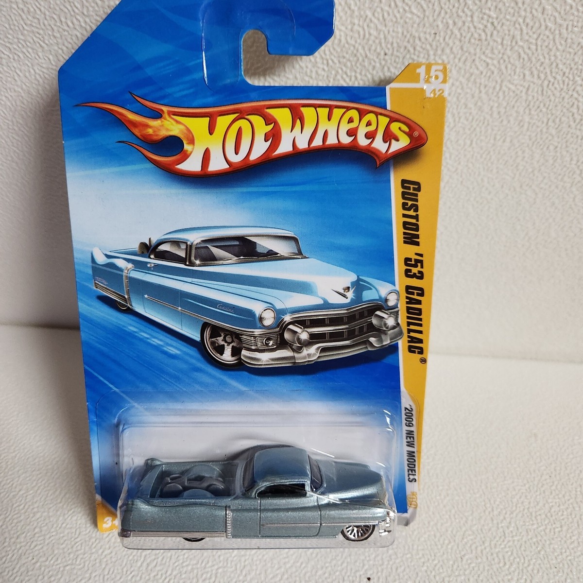 2009 Hot Wheels Custom 53 Cadillac Pickup New Models 15/42 Blue